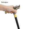 Golden Black Dragon Head Walking Cane Fashion Decorative Steel Stick Gentleman Elegant Cosplay Cane Knob Crosier Cane 93cm
