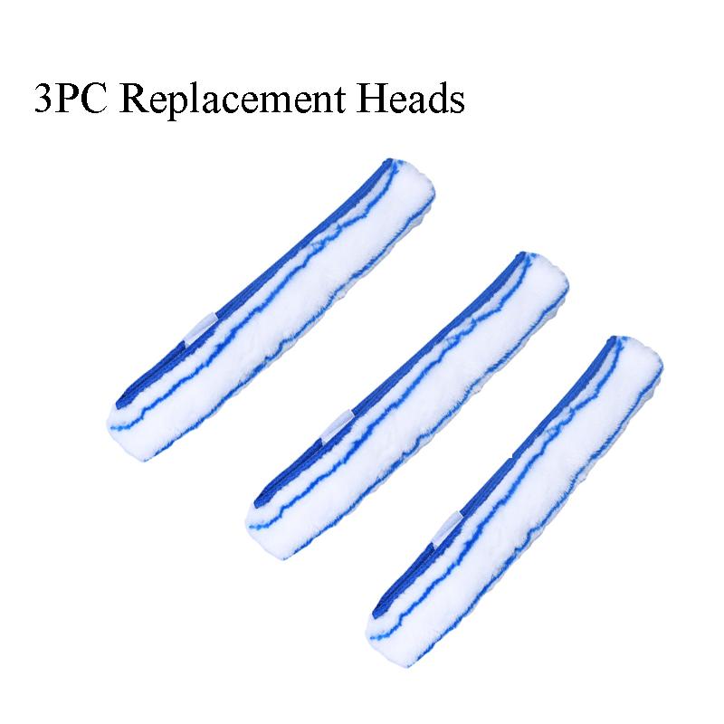 Glass Cleaner Multifunctional Durable Retractable Long Handle Microfiber Double-Sided Wiper Household Cleaning Tool Accessories