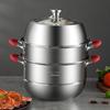 Meichu 304 Edelstahl 3-Schicht Suppendampfgarer