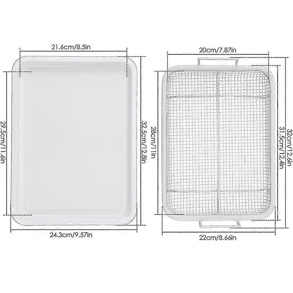 Stainless Steel Fryer Basket For Oven, Crisper Tray And Basket For Oven 13 X 9.6 Inch, For Fries/ba