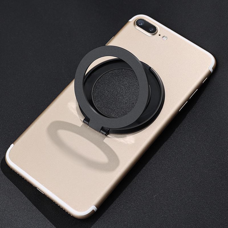 Portable Multifunctional Rotating Phone Stand with Finger Ring Disc