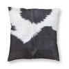Faux Fur Modern Cowhide Texture Pillowcover Decoration Animal Hide Pattern Skin Leather Cushion Cover Throw Pillow Printing