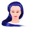 24 Inch Synthetic Fiber Mannequin Head Hairdresser Training Head Cosmetology Doll Head