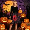 Women's Halloween Costume Dress Short Sleeve Fashion Party Dress for Evening Events