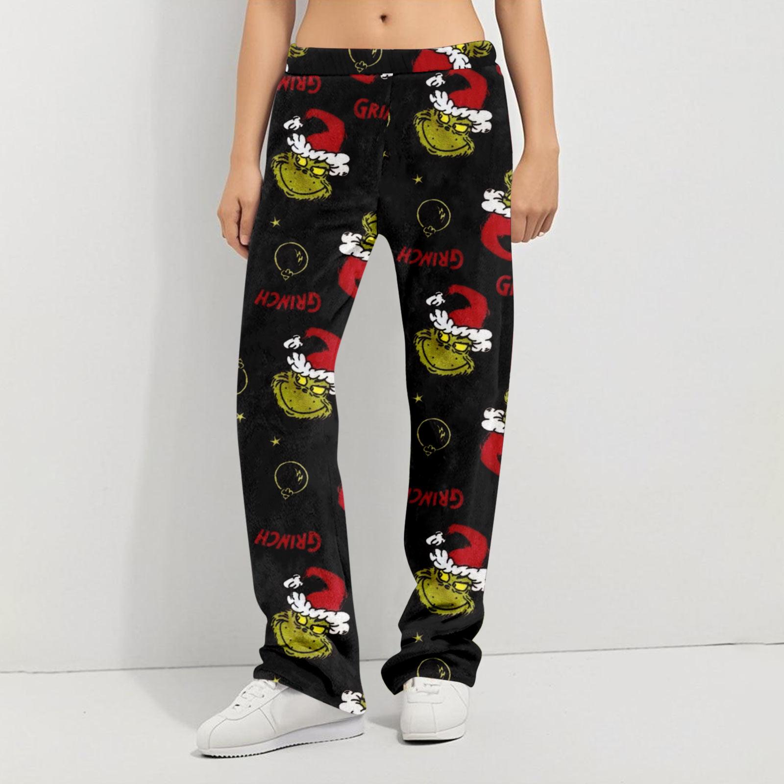 

Пижамные брюки Домашняя одежда Повседневные Брюки на кулиске с эластичной талией Удобные Прямые Брюки для йоги Свободные M