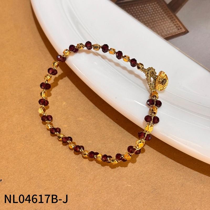 Handmade Floral Pearl Bracelet Women With Freshwater 18K Gold Plated Alloy Sweet Elegant Jewelry Accessory