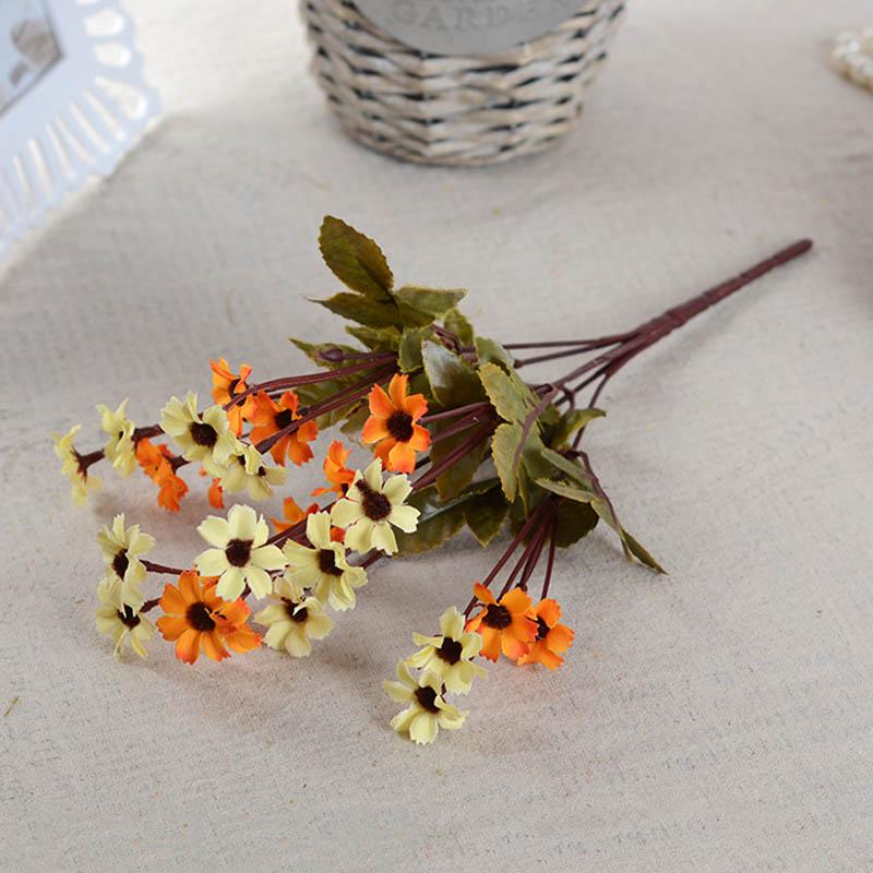 Buy Wedding Fake Silk Artificial Heads 6 Decoration Flowers Daisy 24 ...
