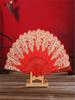 Multicolor Decorative Fan Hand Lace Foldable Fans | Bulk for Women with Organza Bag, European Retro Fan, Bridal Dancing Prop, We