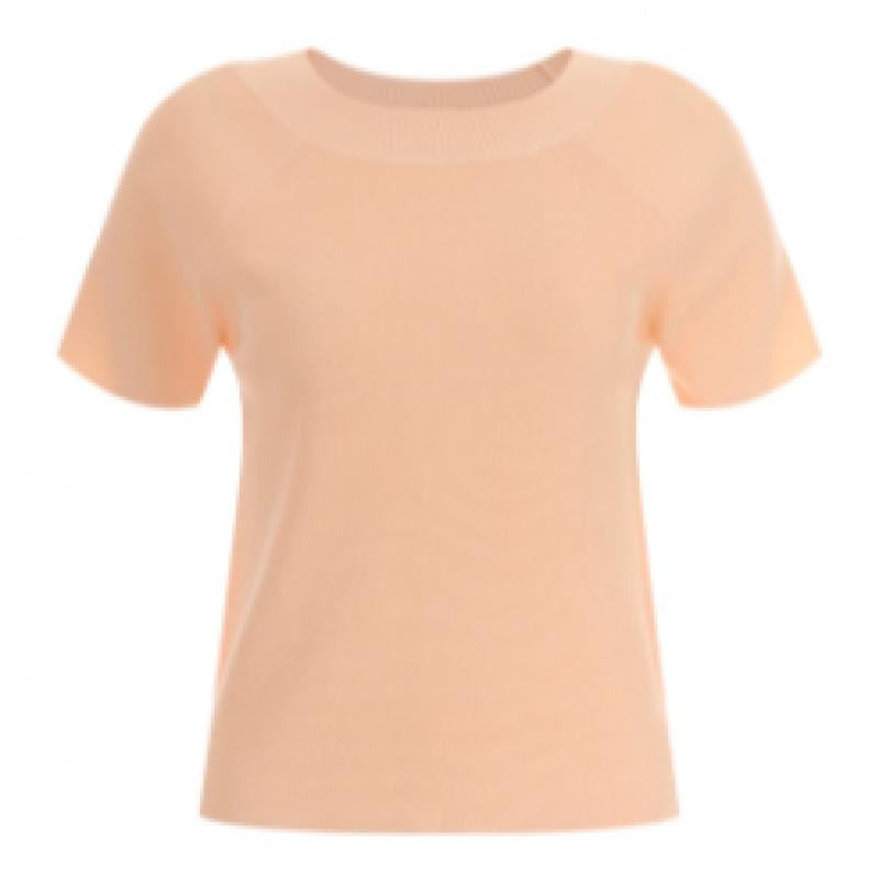 Shop   Women BoaT Neck Regular FiT ShorT Sleeve KniT T shirT Bom Wkn 12094