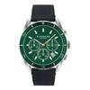 Preston Coach-style Pointer-style Green Dial Black Leather Men's Watch 14602512