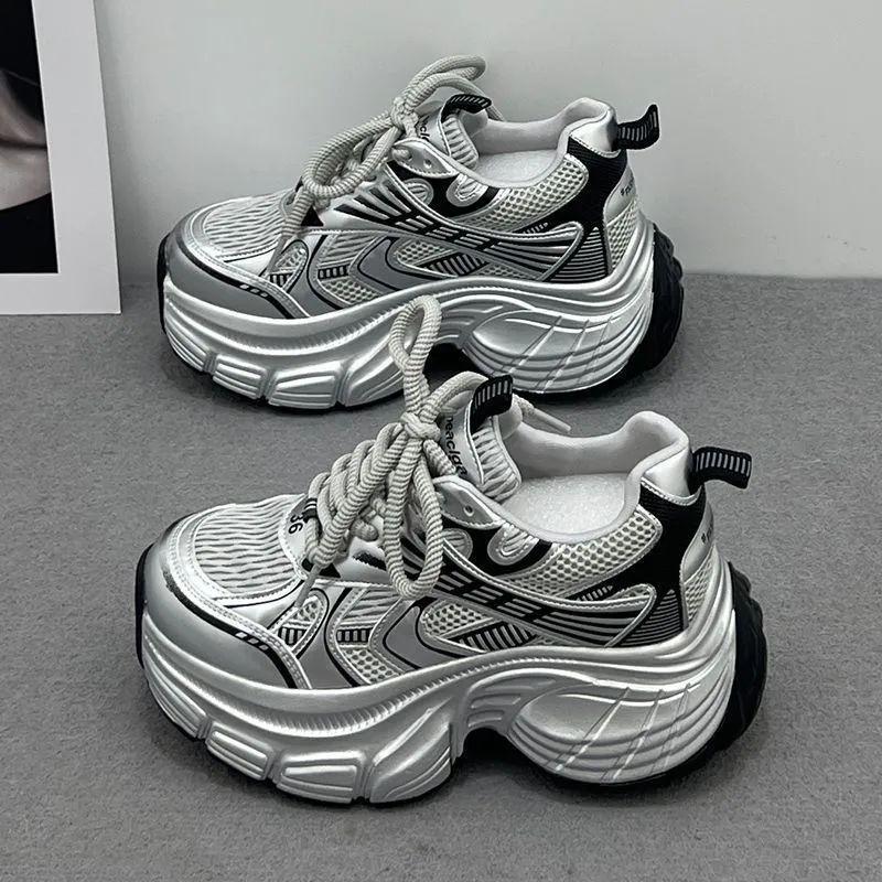 Daddy Shoes, Daddy Shoes, Women's Small 2025 New Casual Sports Shoes, Spring and Autumn Shoes, Thick-soled Women's Shoes