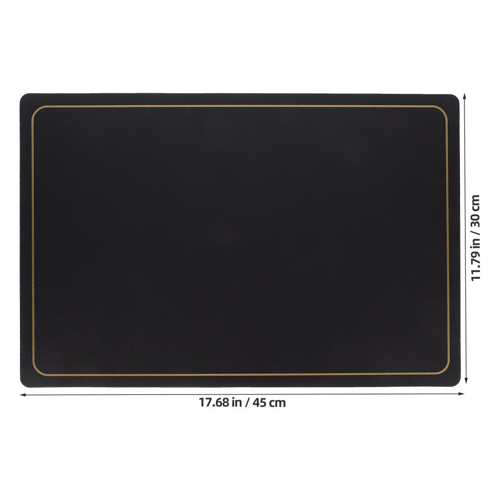 4Pcs PU Place Mats Set Wear-Resistant Heat-Resistant Non-Slip Dining Table Placemats for Kitchen Countertop Workstation Simple