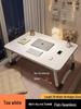 Folding Computer Desk: Compact Bedside or Bay Window Table for Floor-Sitting and Studying