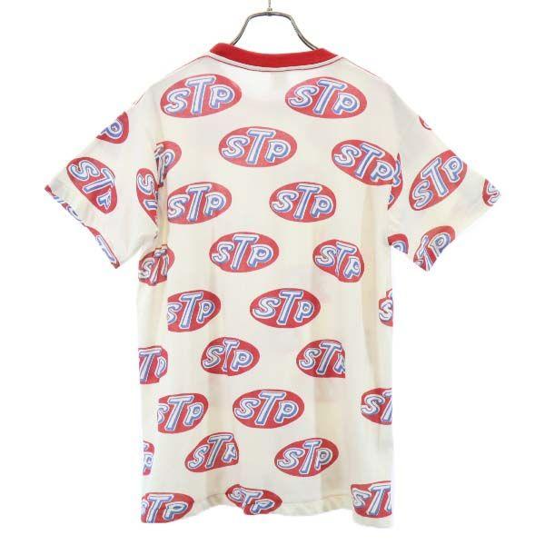 70s USA Made Dead Stock STP Logo All-over Print Short Sleeve T-shirt M Men's Used
