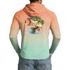 Men's UPF50+ Sun Protection Cooling Hoodie Lightweight Stretchy Long Sleeve Outdoor Sports Fishing Shirt with Hood for UV Defense