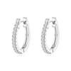 Factory Prices Fine Jewelry Huggie Earring Small Circle S925 Silver Gold Plated Unisex Trendy Fashion Cubic Zirconia Earrings
