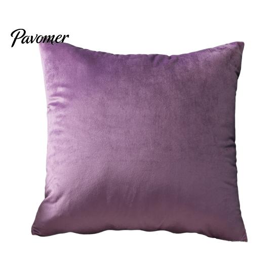 High-density Velvet Pillow Cover Solid Color Cover, Soft Plush Throw Case, 17.7x17.7 Inch Pillowcase Smooth Cushion for Sofa, Bed, Office, Cozy