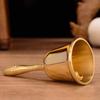 Gold Brass Handicraft Large Hand Bell Loud and Clear Sound School Meditation Church Polishing Bronze Dinner Bell Creative Gift