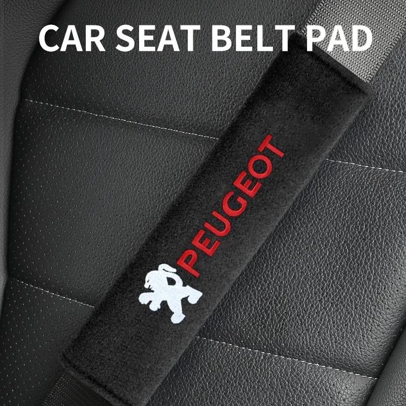 Car Seat Belt Cotton Safety Belt Shoulder Protector Cover For Peugeot 206 207 307 3008 2008 308 407 408 508 208 Car Accessories