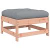 VidaXL Garden Footrest with Cushion Solid Douglas Wood, Stool, Ottoman Footrest, Garden Stool, Pouf, 825560
