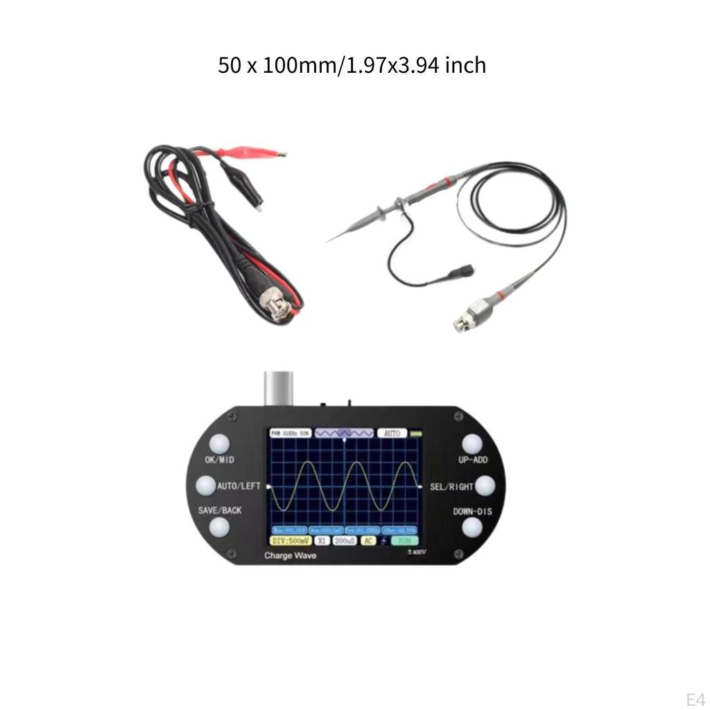 2.5MHz Digital Oscilloscope for Electronic Component Testing and DIY Projects