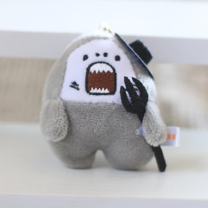 Adorable Plush Shark Keychain Soft Stuffed Animal Toy For Bags And Keys 10cm
