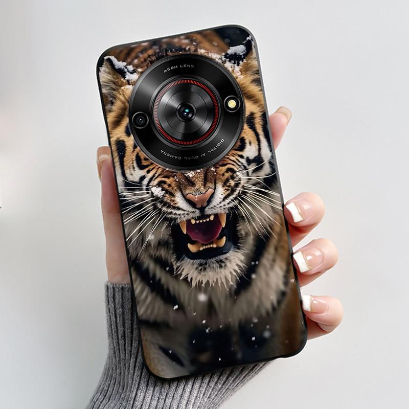 Phone Casing For ZTE Blade A75 5G Z2357N Nubia Focus 5G Case Luxury Dragon Cute Cool Boys Girls Black Soft TPU Back Shell Cover