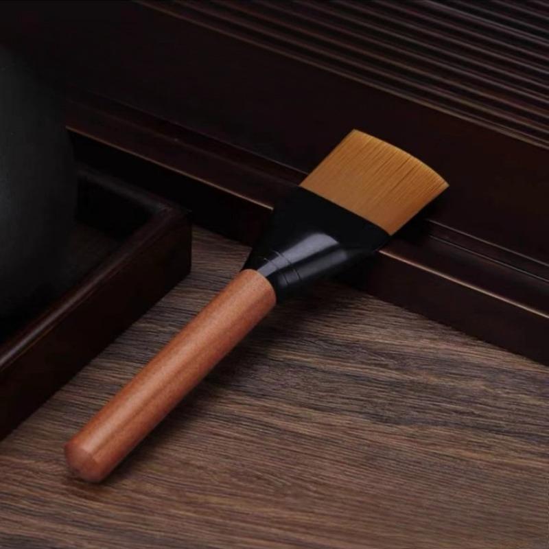 

Великий чорний сандаловий пензлик для чаю, бритва-перо для чаю, пензлик для чаю, що не линяє, щітка для чайної дошки, пензлик для чаю, аксесуари для чайного набору 18x4.5cm