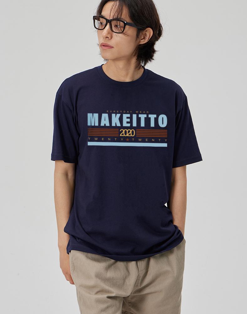 Make It Two [Twenty Twenty] Crew Neck Tee_Navy L