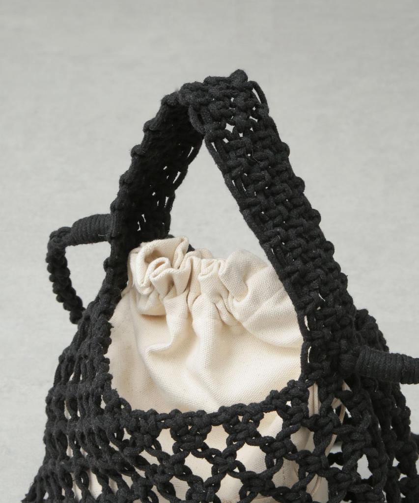 Nano Universe Macrame Shoulder Bag, Women's, F 100, Red, 673-5132304