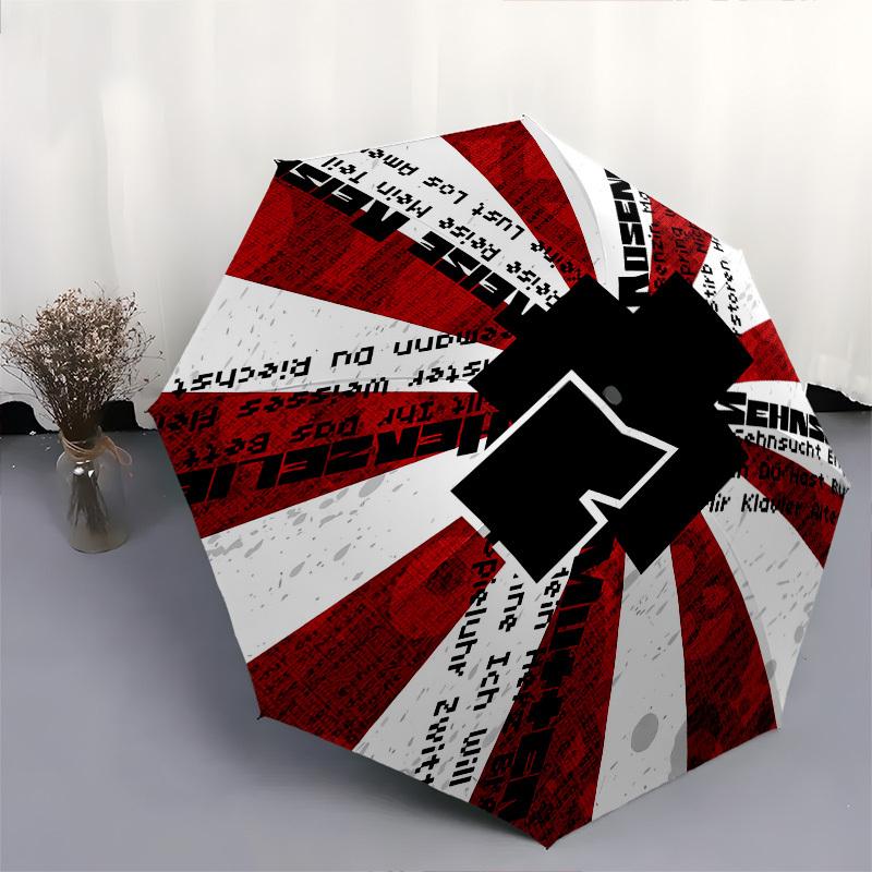 1pc Rammstein Themed High-quality Umbrella,Automatic Opening and Closing Umbrella,Multi-functional Umbrella G0811008