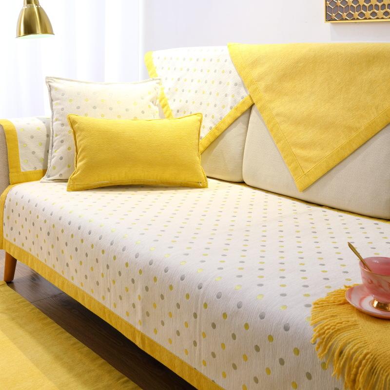 All-season Chenille Non-slip Sofa Cover Cover Nordic Simple Modern Cushion Armrest Cover Full Backrest Cover