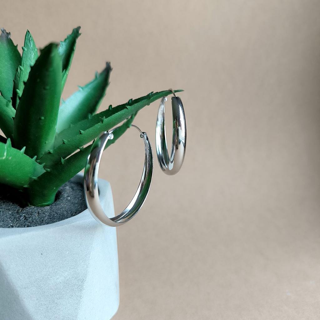 Silver Earrings Without Stones (2162872)