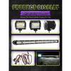 2 In 1 4x4 Off Road LED Light Bar Pods 4inch 21inch Remote Control Cable Group Fog Driving Work Light For Auto ATV Truck Jeep