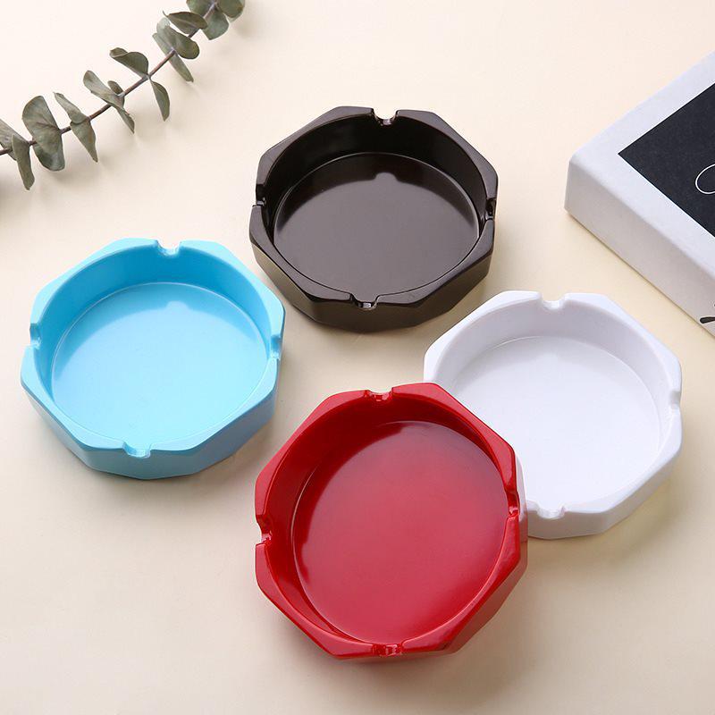 Colorful Drop-Resistant Melamine Ashtray for Hotels, Cafes, Homes, and Bars
