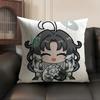 Jianxin Cute Wuthering Waves Cushion Cover Natural Linen Organic Fabric Double-Sided Printing Sofa Home Decor Gift Pillow Case