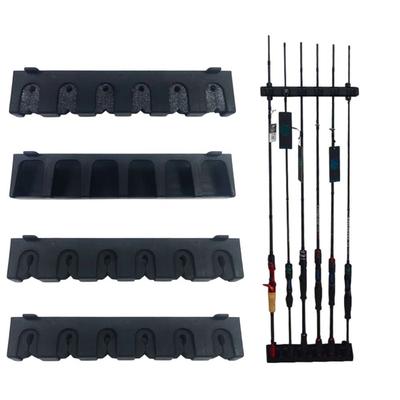 Vertical/Horizontal Fishing Rod Display Stand 6 Hole Fishing Pole Storage Rack  Fishermen