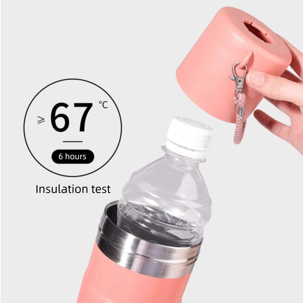 600ml Insulated Cup 316 ceramic Straw Thermal Bottle New Vacuum Cup
