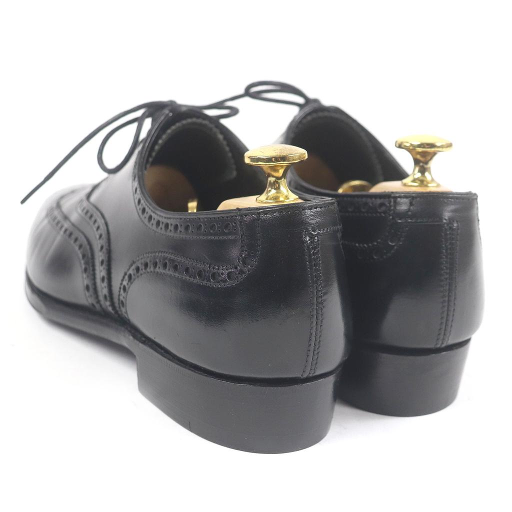 CROCKETT&JONES Kleiderschuhe CLIFFORD Full-Brogue Wingtip schwarzes Leder Damen 5.5 Gebraucht