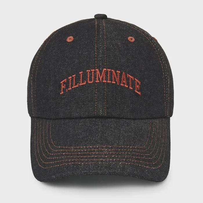Essential Arch Logo Denim Ball Cap - Black