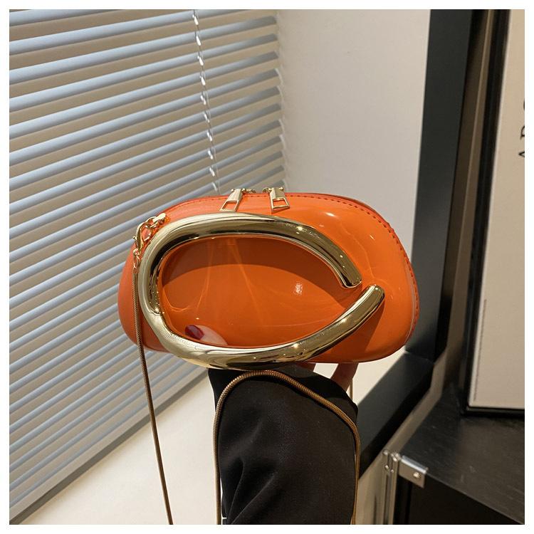 Clash Of Colours Design Personality Temperament Fashion Chain Crossbody Shoulder Small Square Women's Bags