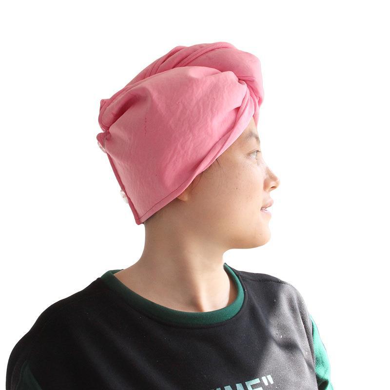 

Women s Quick-Dry Hair Towel Cap - Thick, Double-Layer, Super Absorbent, Imitation Deerskin. 63*23cm Bag розовый