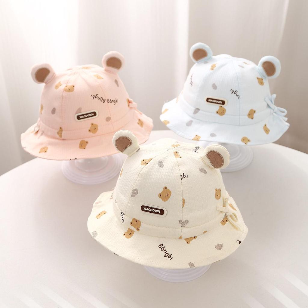 Adjustable Sun Protection Baby Bucket Hat for Boys & Girls