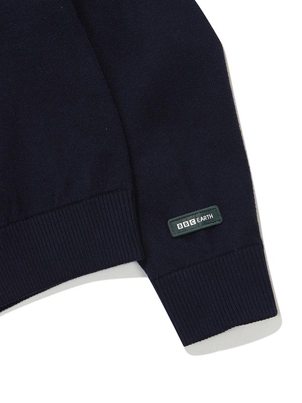 BBC EARTH W Endangered Animal Reversible Sweater_Navy
