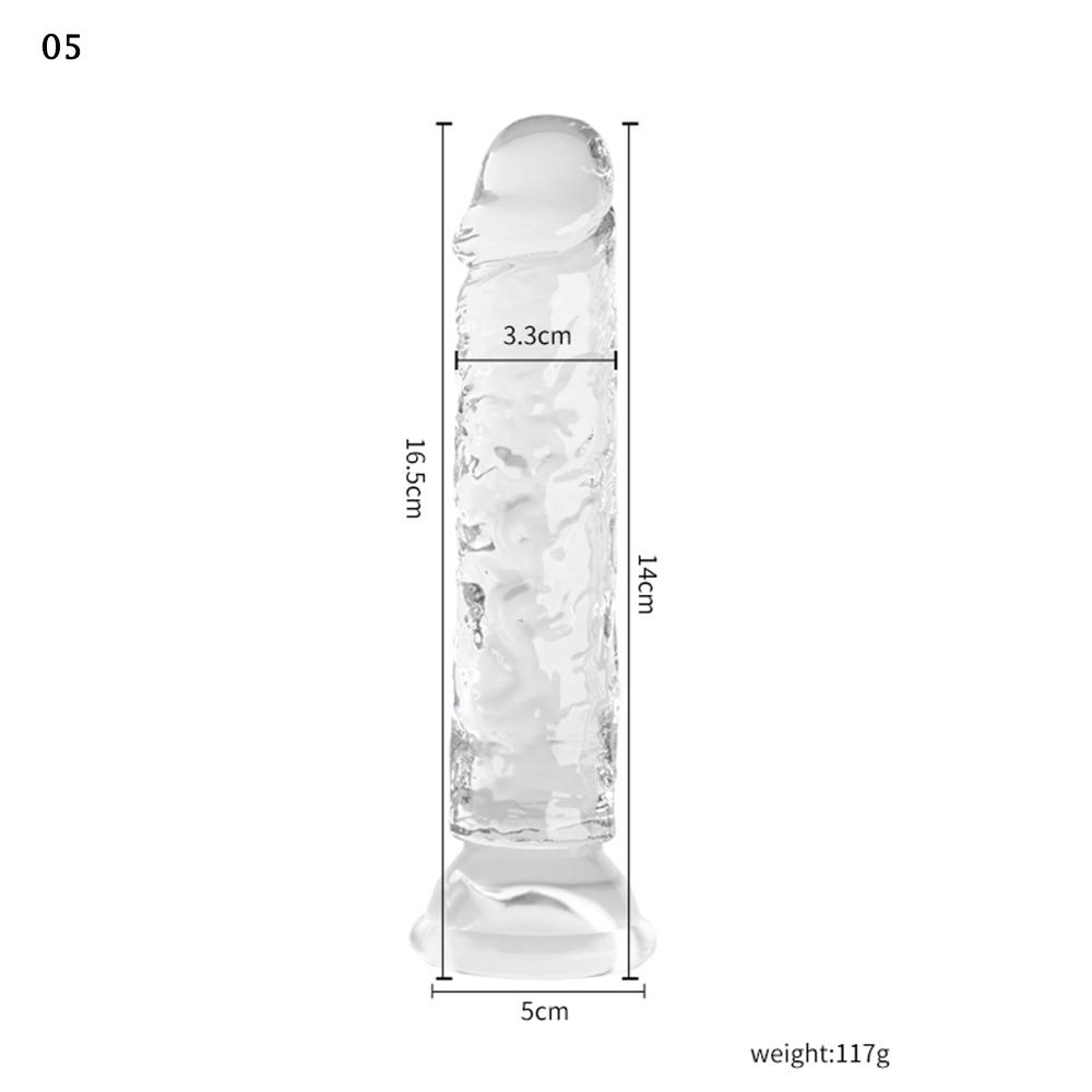 Transparent Glass Dildo, Realistic Penis for Women, Automatic Masturbator Sex Toy, Adult Erotic Product
