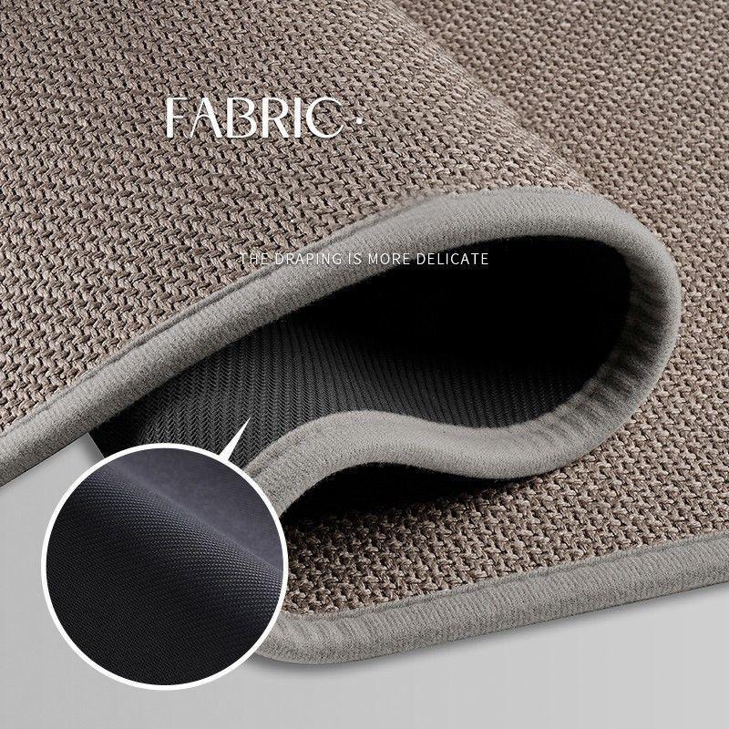 Faux Linen Door Mats Entrance Doormat Rubber Bottom Non Slip Water Absorbent Bathroom Carpet Cloud Shape Rugs Hallway Floor Mats