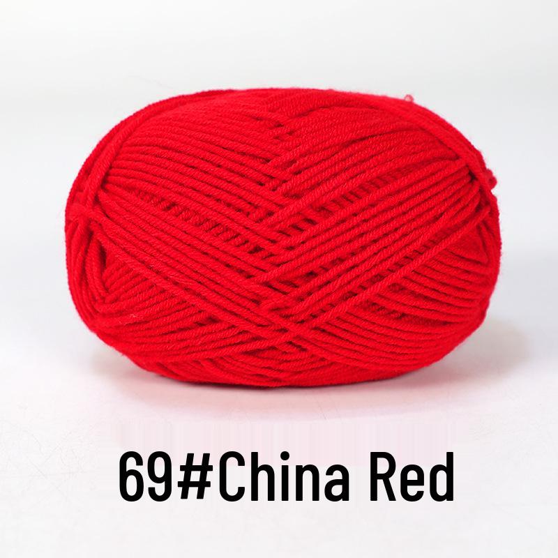 Baby 4-lagiges Milchbaumwollgarn zum Stricken von DIY-Schals oder Decken