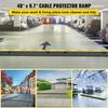 3 Pack of 2 11000lbs Per Axle Capacity Protective Wire Cord Ramp Driveway Rubber Traffic Speed Bumps Cable Protector