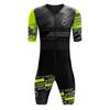 Heren triatlon jumpsuit met korte mouwen, mountainbike fietspak, ademend sneldrogend jumpsuit, fietspak