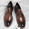 Fashion Handmade Soft Male Oxford Shoes Stylish Casual Business Shoes for Men Leisure Walk Derby Shoes New Arrival Formal Dress Footwear